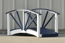 Poly Ornamental 3' Landscape Bridge, Patriot Blue/White