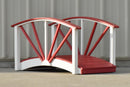 Poly Ornamental 3' Landscape Bridge, Red/White