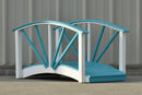 Poly Ornamental 3' Landscape Bridge, Aruba/White