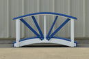 Poly Ornamental 3' Landscape Bridge, Blue/White