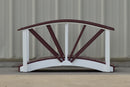 Poly Ornamental 3' Landscape Bridge, Cherry/White