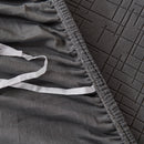 Embossed Lines Couch Covers Stretchable Non-Slip & Washable Sofa Slipcovers
