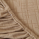 Embossed Lines Couch Covers Stretchable Non-Slip & Washable Sofa Slipcovers