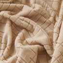 Embossed Lines Couch Covers Stretchable Non-Slip & Washable Sofa Slipcovers