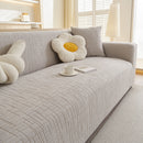 Embossed Lines Couch Covers Stretchable Non-Slip & Washable Sofa Slipcovers