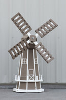 46" Octagon Poly Dutch Windmill, (Clay/White)