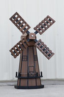 46 in. Octagon Poly Dutch Windmill, (Antique Mahogany/Black)