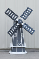 46" Octagon Poly Dutch Windmill, (Gray/White)