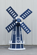 46" Octagon Poly Dutch Windmill, (Patriot Blue/White)