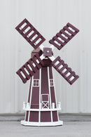 46" Octagon Poly Dutch Windmill, (Cherry/White)
