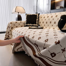 Chenille Jacquard Sofa Throw Cover Blanket, Luxury Thick Woven Couch Cover for Sofa