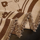 Chenille Jacquard Sofa Throw Cover Blanket, Luxury Thick Woven Couch Cover for Sofa