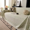 Sofa Cover Throw with Subtle Textured Stripes Lightweight Smooth Couch Slipcover