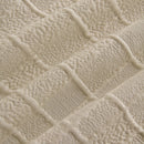 Sofa Cover Throw with Subtle Textured Stripes Lightweight Smooth Couch Slipcover