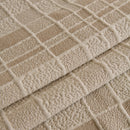 Sofa Cover Throw with Subtle Textured Stripes Lightweight Smooth Couch Slipcover