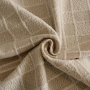 Sofa Cover Throw with Subtle Textured Stripes Lightweight Smooth Couch Slipcover