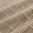 Sofa Cover Throw with Subtle Textured Stripes Lightweight Smooth Couch Slipcover