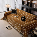 Chenille Jacquard Sofa Throw Cover Blanket, Luxury Thick Woven Couch Cover for Sofa