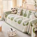 Decorative Throw Blankets for Couch Reversible Chenille Furniture Throw Covers for Sectional Sofa