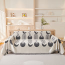 Decorative Throw Blankets for Couch Reversible Chenille Furniture Throw Covers for Sectional Sofa