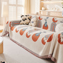 Decorative Throw Blankets for Couch Reversible Chenille Furniture Throw Covers for Sectional Sofa