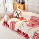 Soft Cozy Chenille Sofa Throw Blanket and Sectional Seat Covers, Scratch Resistant Sofa Couch Covers