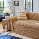 Thickened 3D Plush Premium Living Spaces Couch Covers Soft and Warm Couch Protector Blanket