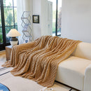Thickened 3D Plush Premium Living Spaces Couch Covers Soft and Warm Couch Protector Blanket