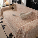 Textured Woven Furniture Protector for Couch, Rustic Farmhouse Sofa Throw Blanket
