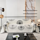 Dandelion Reversible Striped Couch Throw Cover for Living Room Pet Sofa Slipcovers Couch Protector