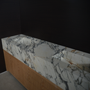 HANDCRAFTED MATERIA - CORCHIA GOLD PORCELAIN DOUBLE SINK (ES-133)