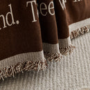 Chenille Houndstooth Couch Cover, Chaise Lounge Blanket Cover, Sectional Couch Scratch Protector