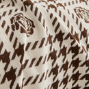 Chenille Houndstooth Sofa Throw Cover, Scratch Proof Cozy Throw Blankets for Couch