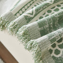 Chenille Sofa Cover Throw Blanket, Boho Geometric Scratch Proof Couch Protector