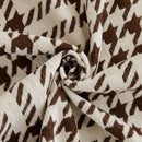 Chenille Houndstooth Sofa Throw Cover, Scratch Proof Cozy Throw Blankets for Couch