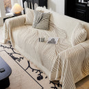 Cozy Striped Sofa Throw Blanket L Shaped Sectional Couch Covers Luxury Throws for Sofas