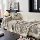 Cozy Striped Sofa Throw Blanket L Shaped Sectional Couch Covers Luxury Throws for Sofas