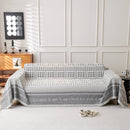 Chenille Houndstooth Couch Cover, Chaise Lounge Blanket Cover, Sectional Couch Scratch Protector