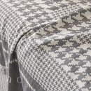Chenille Houndstooth Couch Cover, Chaise Lounge Blanket Cover, Sectional Couch Scratch Protector