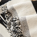 Chenille Geometric Sofa Throw Blanket, Boho Washable Furniture Throw Covers for Sofa