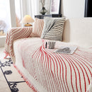 Cozy Striped Sofa Throw Blanket L Shaped Sectional Couch Covers Luxury Throws for Sofas
