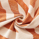 Chenille Geometric Sofa Throw Blanket, Boho Washable Furniture Throw Covers for Sofa