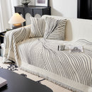 Cozy Striped Sofa Throw Blanket L Shaped Sectional Couch Covers Luxury Throws for Sofas