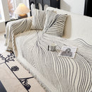 Cozy Striped Sofa Throw Blanket L Shaped Sectional Couch Covers Luxury Throws for Sofas