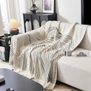 Cozy Striped Sofa Throw Blanket L Shaped Sectional Couch Covers Luxury Throws for Sofas