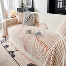 Cozy Striped Sofa Throw Blanket L Shaped Sectional Couch Covers Luxury Throws for Sofas