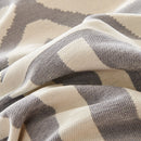 Chenille Geometric Sofa Throw Blanket, Boho Washable Furniture Throw Covers for Sofa