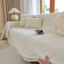 Textural Striped Chenille Sofa Covers, Boho Washable Decor Sofa Blankets Covers