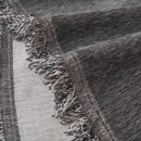 Solid Color Chenille Sofa Throw Blanket, Cozy & Easy Care Fringed Furniture Protector