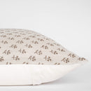 Tierra Block Printed Pillow Cover | Brown